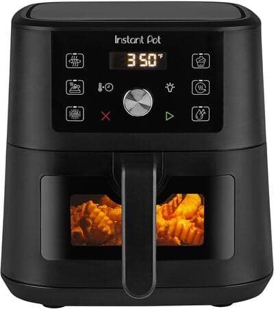 Instant Pot 4Qt VORTEX 6-in-1 Mini Air Fryer, Custom Program Options