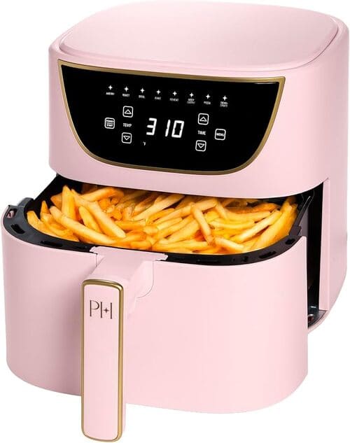 Paris Hilton 8-in-1 6-Qt Air Fryer, PFAS-Free Nonstick, Touchscreen