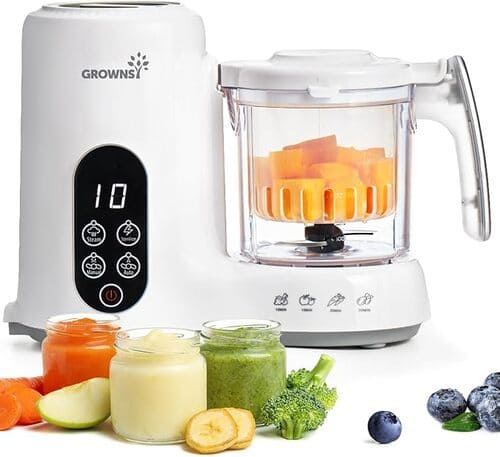 GROWNSY Baby Food Maker & Steamer, All-in-One, BPA-Free