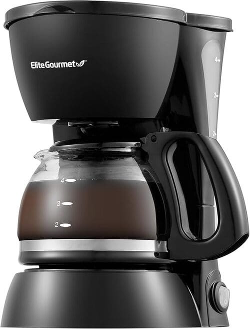 Elite Gourmet EHC4128 4-Cup Automatic Drip Coffee Maker.