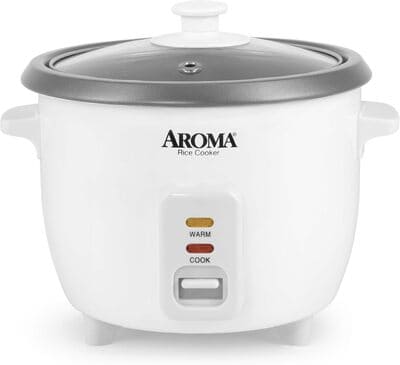 Aroma ARC-363NG One-Touch Rice Cooker, 6-Cup Cooked (3-Cup Uncooked)