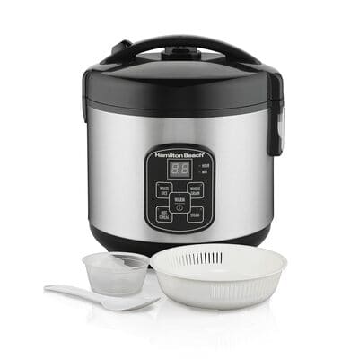 Hamilton Beach 37518 Digital Programmable Rice Cooker & Food Steamer