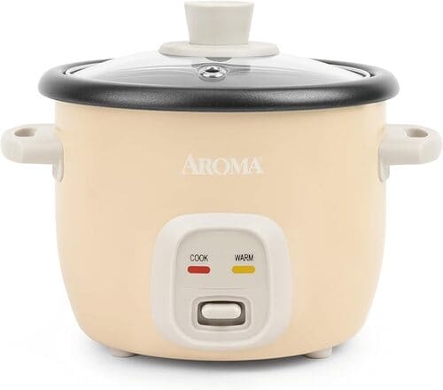 AROMA® Mini Rice Cooker, Multi-Function, Keep Warm, 1 Qt
