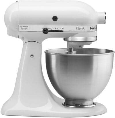 KitchenAid Classic Series Stand Mixer 4.5 Qt, 275W, White