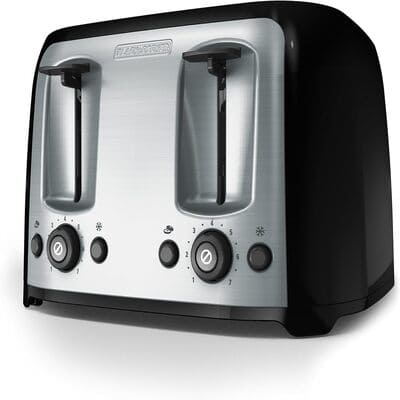 BLACK+DECKER 4-Slice Toaster with Extra-Wide Slots