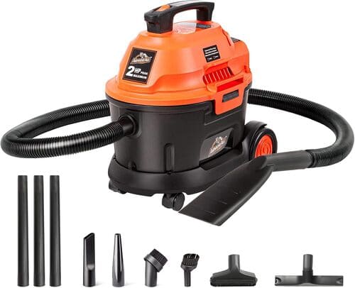 Armor All AA255W Wet & Dry Utility Vacuum – 2.5 Gallon, 120V
